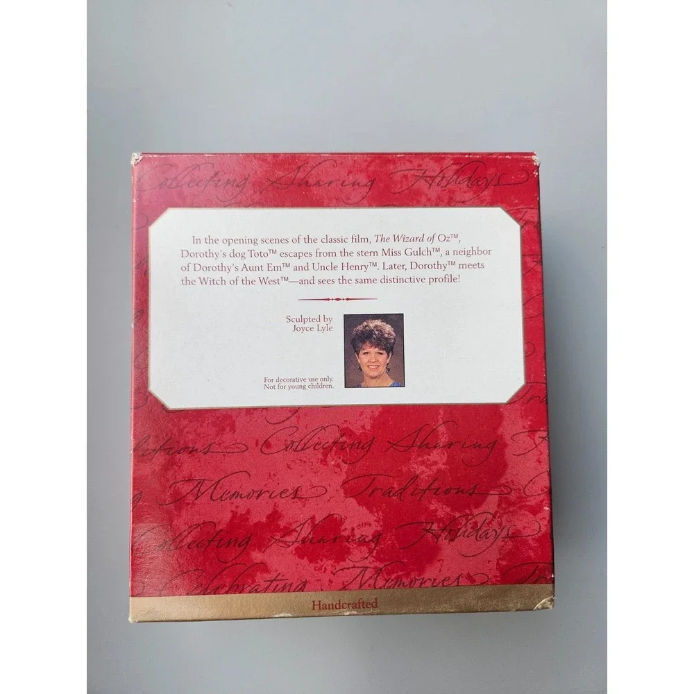 HALLMARK 1997 Keepsake MISS GULCH with Toto Wizard of Oz Christmas Ornament